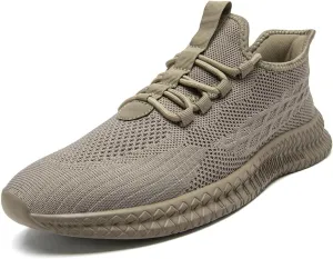 Men's Running Shoes Walking Sneakers Tennis Mens Shoes Casual Road Fashion Breathable Lightweight Slip on Workout Sport for Gym