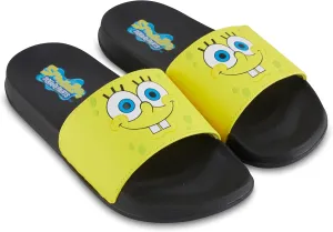 Mens Spongebob Squarepants Slide Sandals - Spongebob Shoes - Spongebob, Patrick, Squidward, Sandy, Mr. Krabs Slides