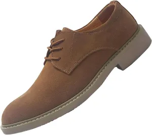 Men's Stylish Suede Lace Up Formal Oxford Shoes England Business Luxury Loafer Flats Work Office Driving Shoes