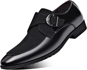 Men's Suede Patent Leather Dress Shoes Business Formal Derby Fashion Oxford Tuxedo Shoes