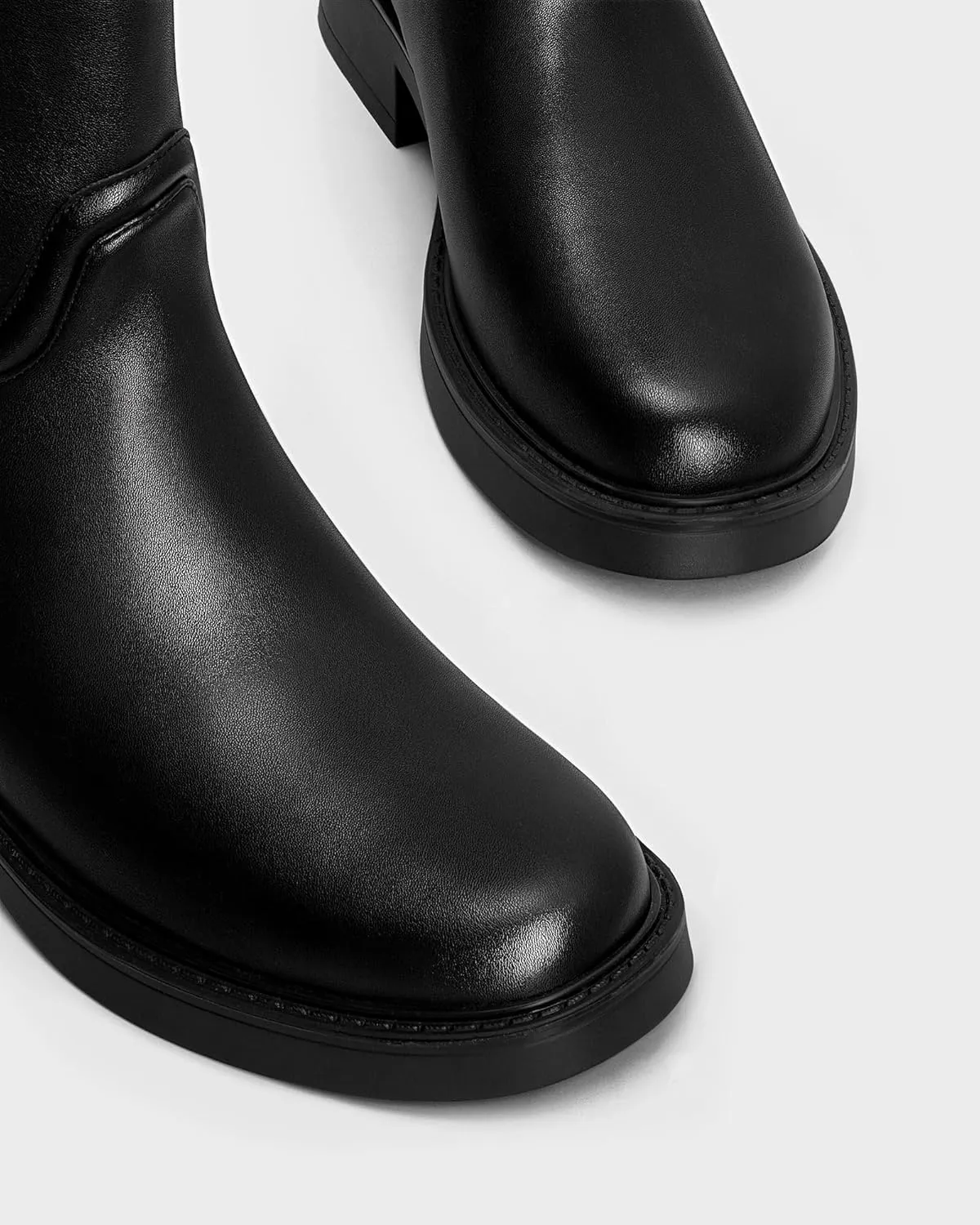MUCCCUTE Knee High Boots for Women Chunky Low Block Heel Tall Boots Round Toe Comfort Long Fall Boots Pull On