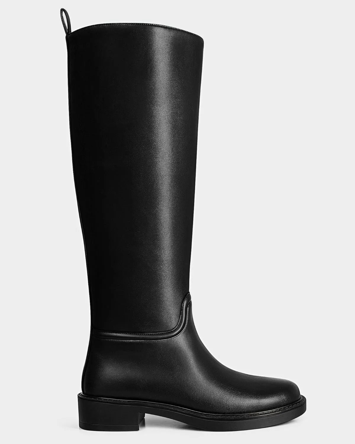 MUCCCUTE Knee High Boots for Women Chunky Low Block Heel Tall Boots Round Toe Comfort Long Fall Boots Pull On