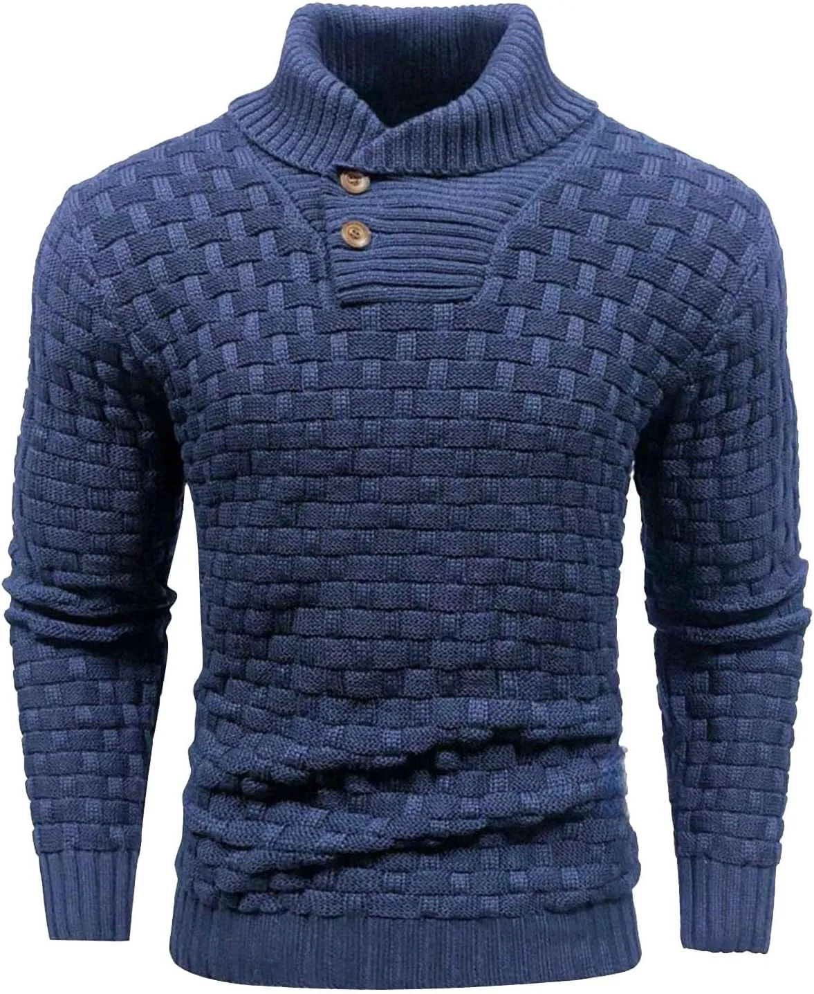 Muscularfit Mens Button Sweaters Casual Fashion Design Turtleneck Sweater Lightweight Knitted Pullover Sweaters Fall Outfits