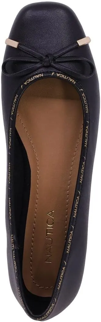 Nautica Woman Flat Loafers Luxury Designer Penny Shoes Slip On Ballet Comfortable Everyday Moccasins for Work Office Outdoor
