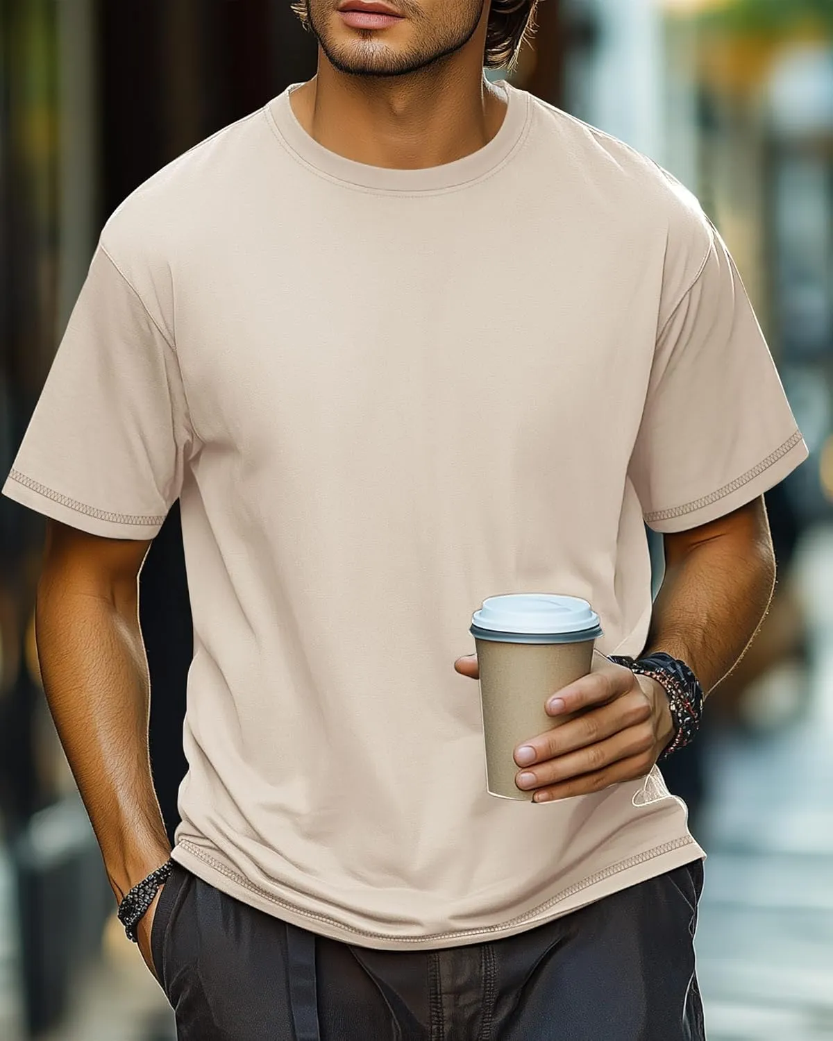Neer 3 Pack Big and Tall Shirts for Men L-5XL, Oversized Cotton Crewneck Tops Loose Casual Large T-Shirts Summer Basic Tee
