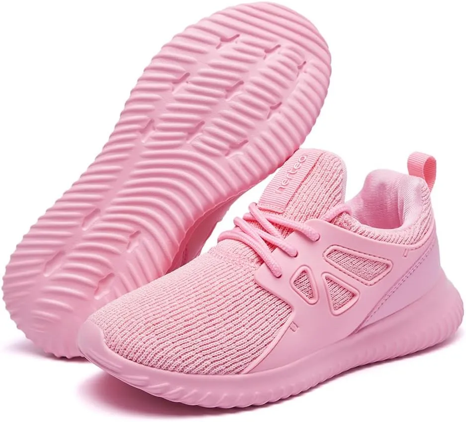 nerteo Girls Shoes Slip on Boys Kids Sneakers Lightweight Tennis Running Walking Gym Fashion Shoes for Little Kid/Big Kid