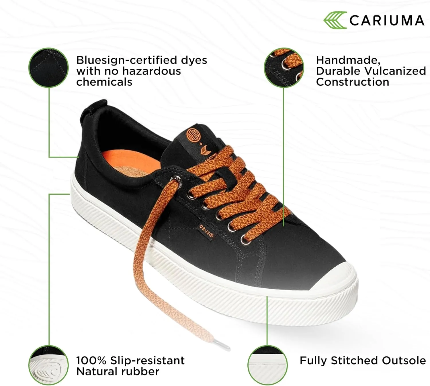 OCA Low Suede Sneakers, Comfortable Shoes for Men, Lightweight & Sustainable, Versatile Casual Footwear with 100% Vegan Insoles, Rubber