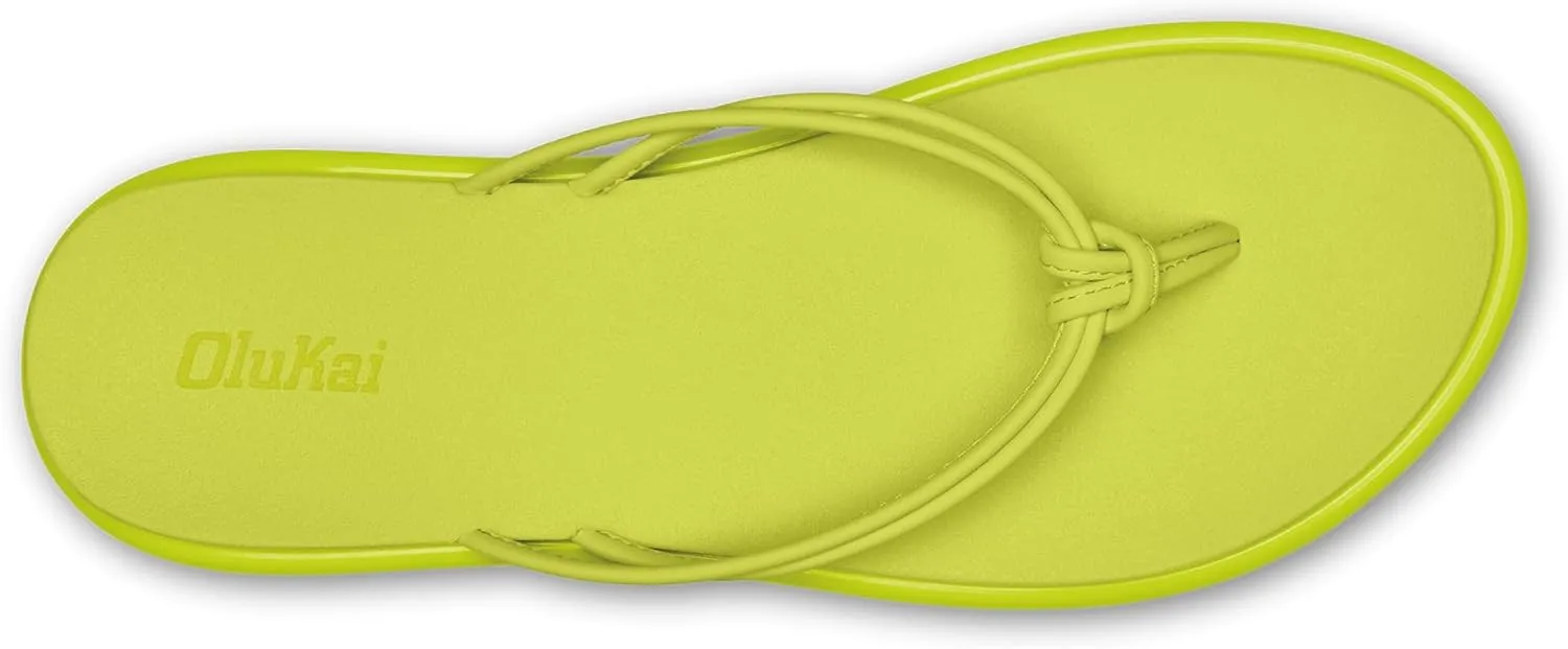 OLUKAI Aka Women's Beach Sandals, Water-Friendly Flip-Flop Slides, All-Day Comfort & Support, Stylish & Vibrant Colors