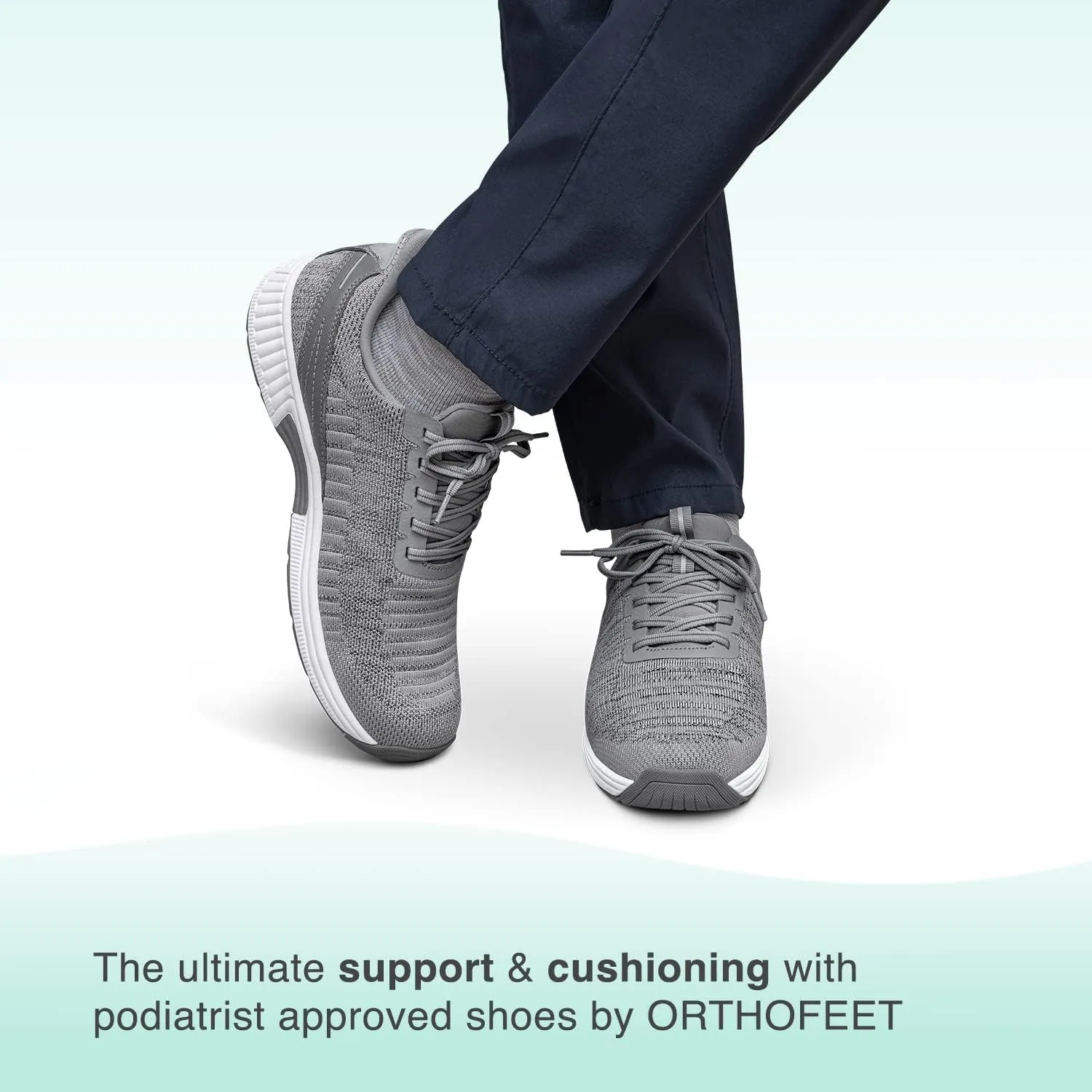 Orthofeet Men's Orthopedic Knit Yari Hands-Free Sneakers