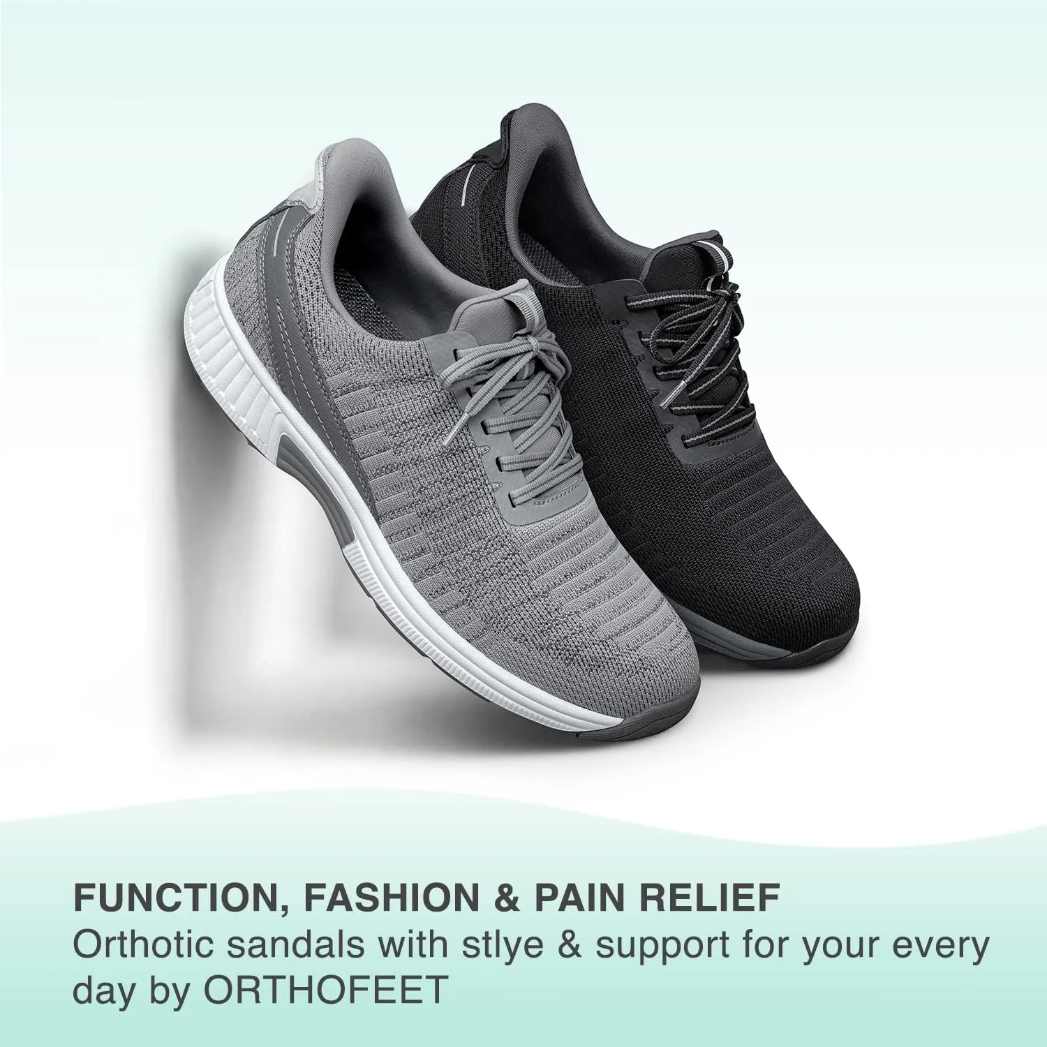 Orthofeet Men's Orthopedic Knit Yari Hands-Free Sneakers