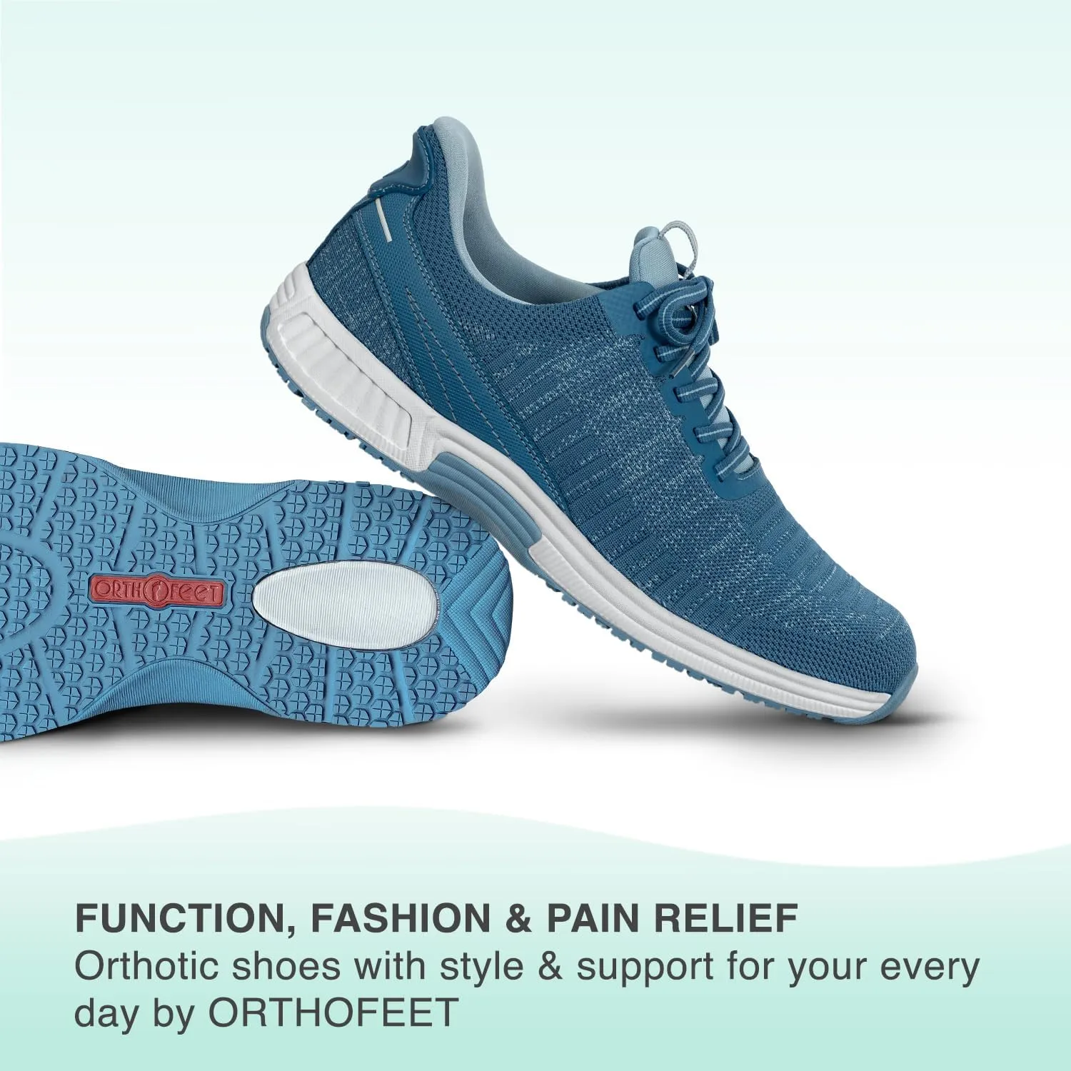 Orthofeet Men's Orthopedic Knit Yari Hands-Free Sneakers