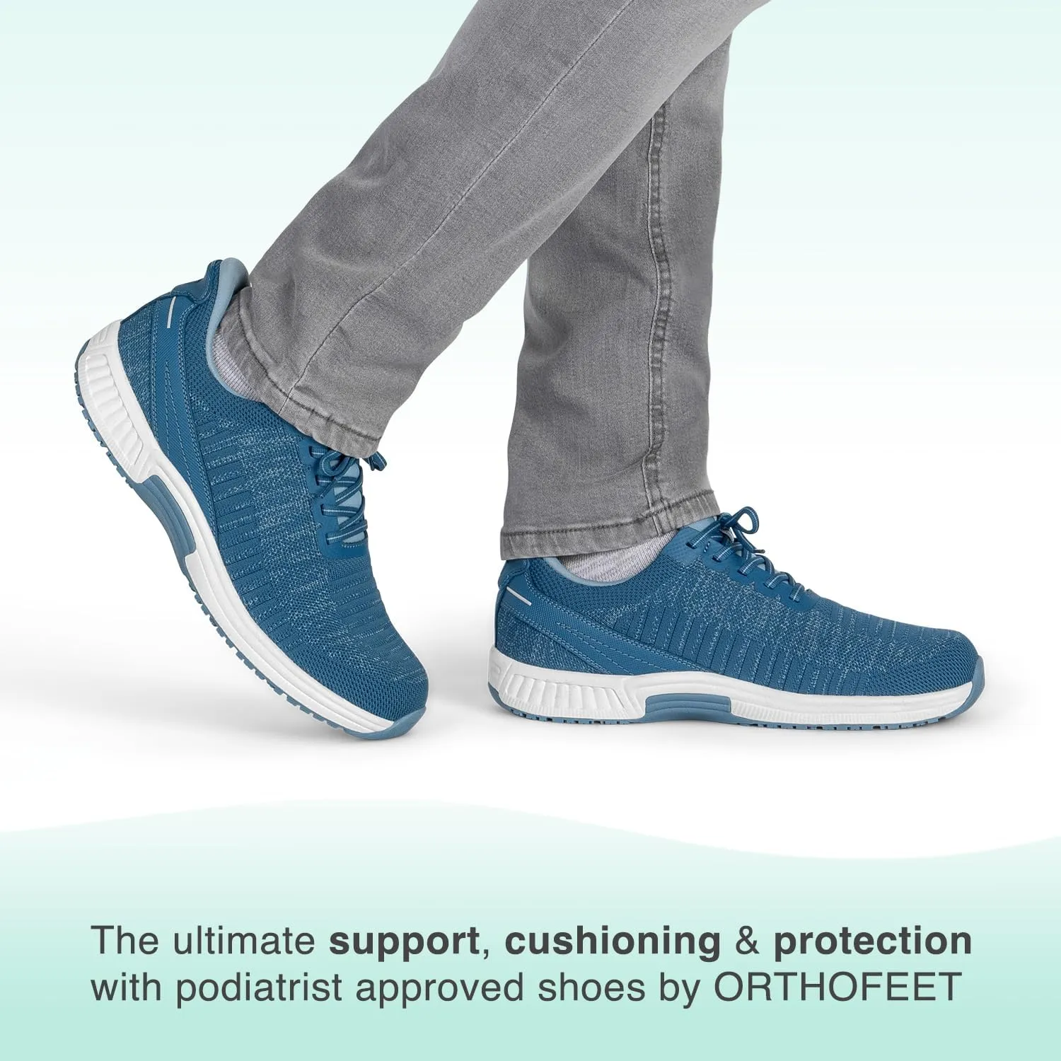 Orthofeet Men's Orthopedic Knit Yari Hands-Free Sneakers