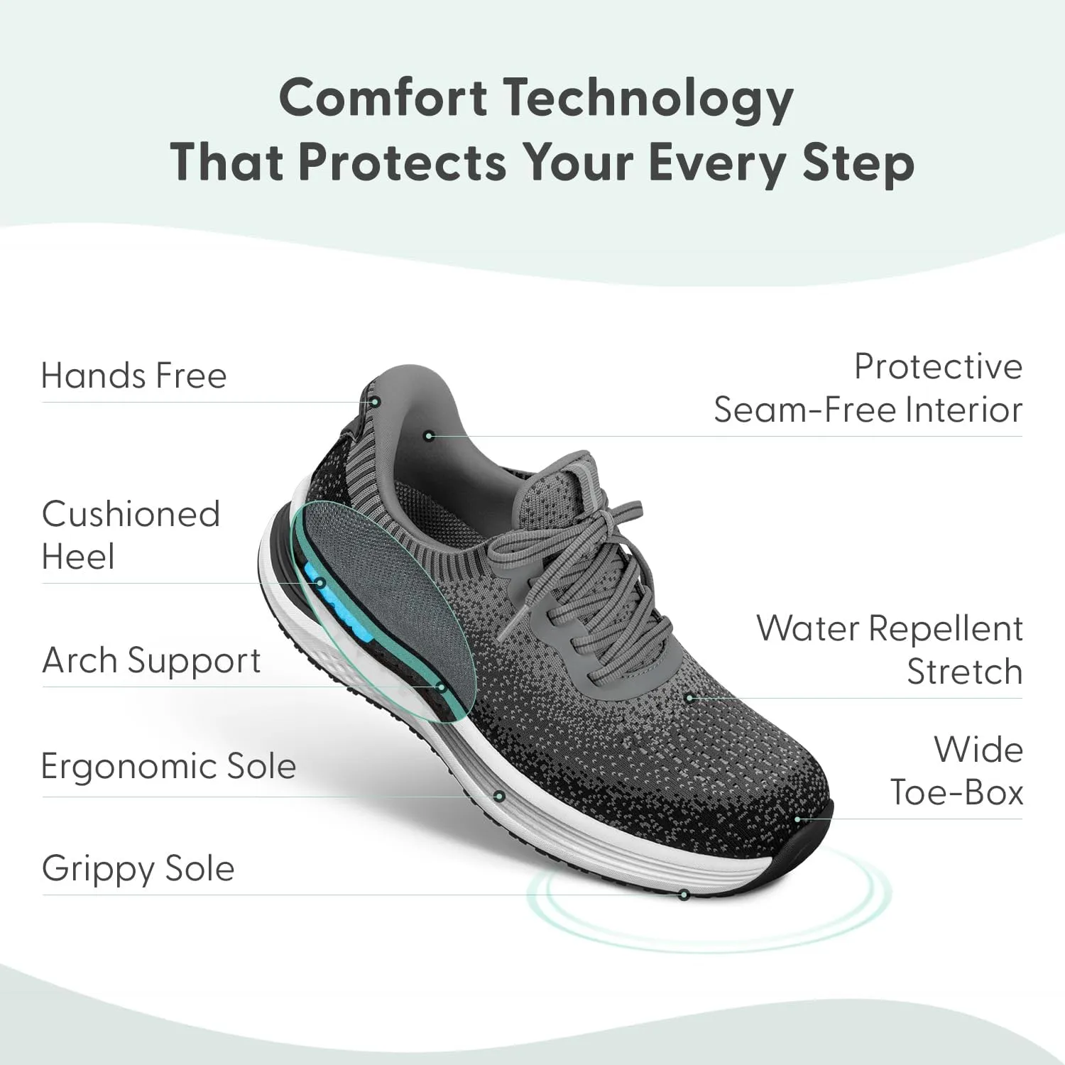 Orthofeet Women's Orthopedic Hands-Free Nira Slip-On Sneakers