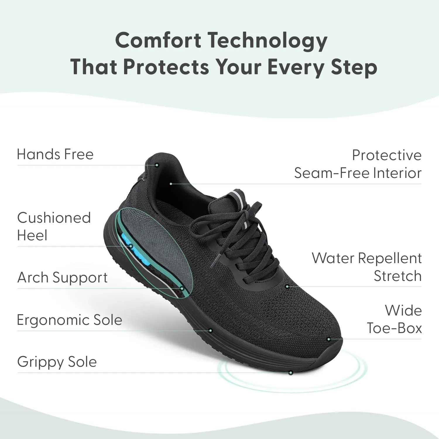 Orthofeet Women's Orthopedic Hands-Free Nira Slip-On Sneakers