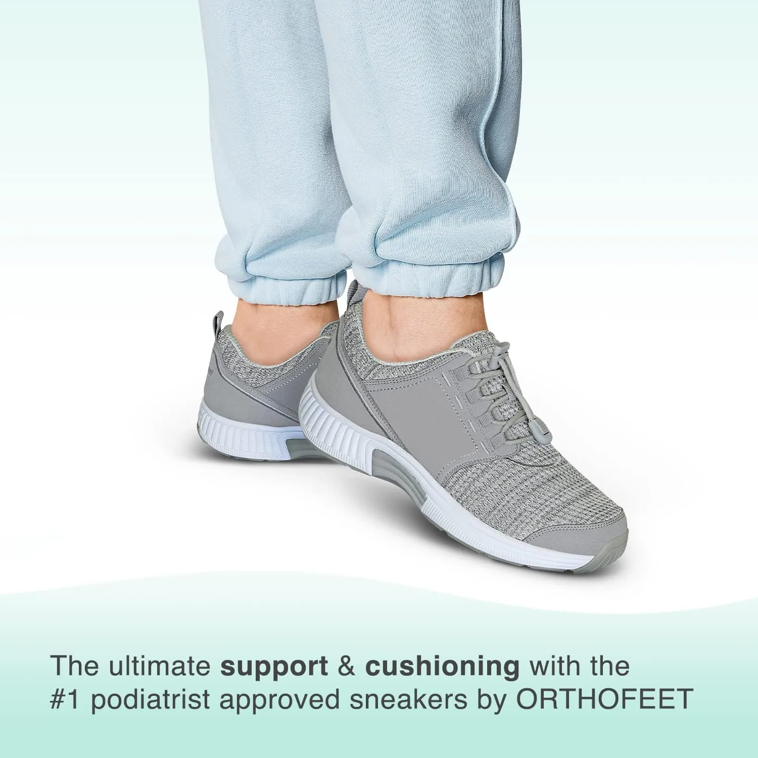 Orthofeet Women's Orthopedic Knit Francis No-Tie Sneakers