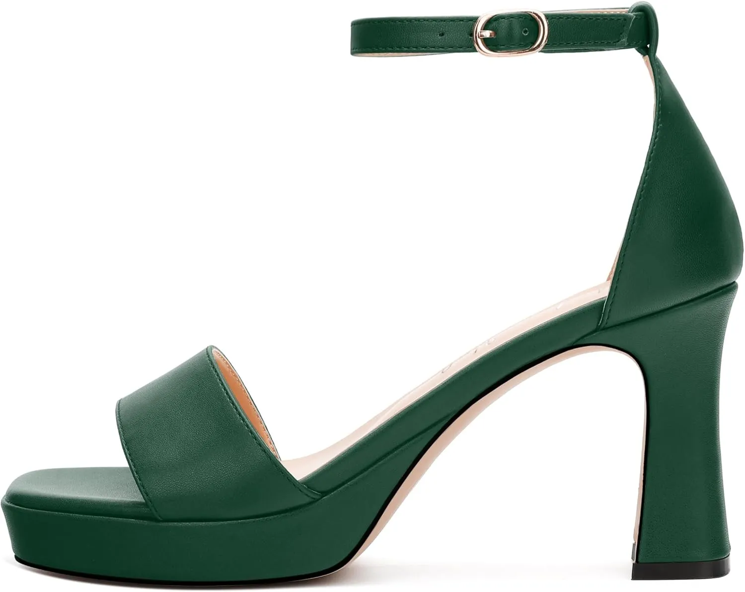 Platform Block Heels Sandals for Women, Fashion Women's Open Toe High Chunky Heels Ankle Strap Dress Sandals