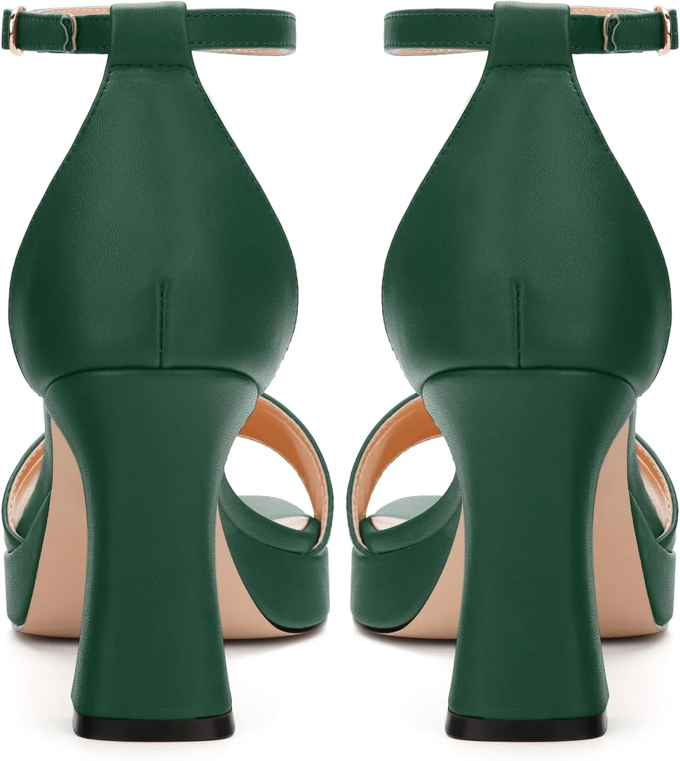 Platform Block Heels Sandals for Women, Fashion Women's Open Toe High Chunky Heels Ankle Strap Dress Sandals