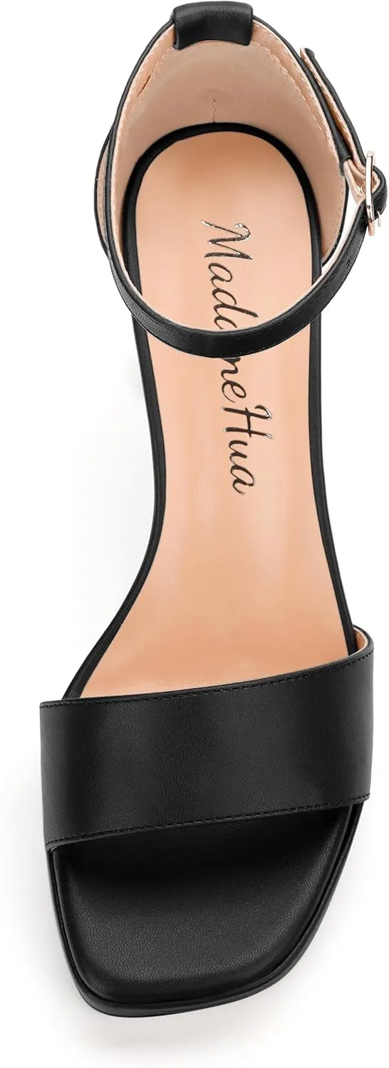 Platform Block Heels Sandals for Women, Fashion Women's Open Toe High Chunky Heels Ankle Strap Dress Sandals