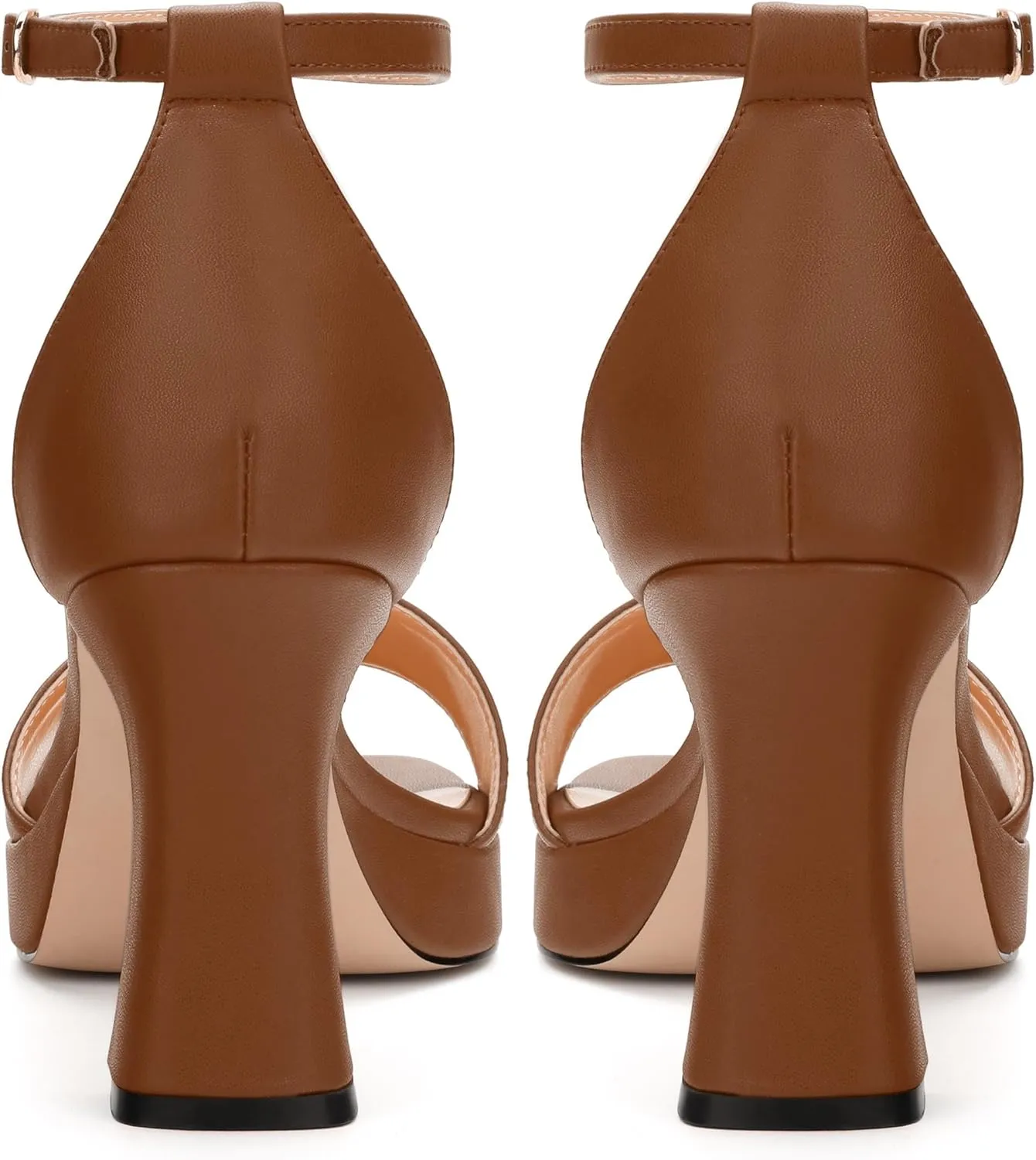 Platform Block Heels Sandals for Women, Fashion Women's Open Toe High Chunky Heels Ankle Strap Dress Sandals