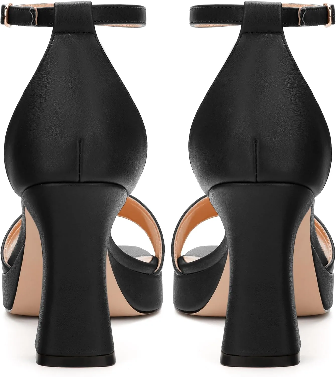 Platform Block Heels Sandals for Women, Fashion Women's Open Toe High Chunky Heels Ankle Strap Dress Sandals