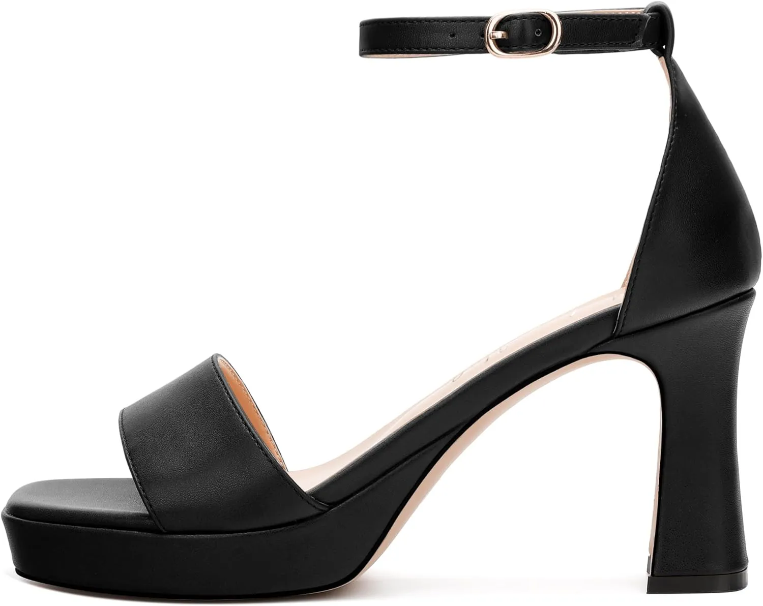 Platform Block Heels Sandals for Women, Fashion Women's Open Toe High Chunky Heels Ankle Strap Dress Sandals