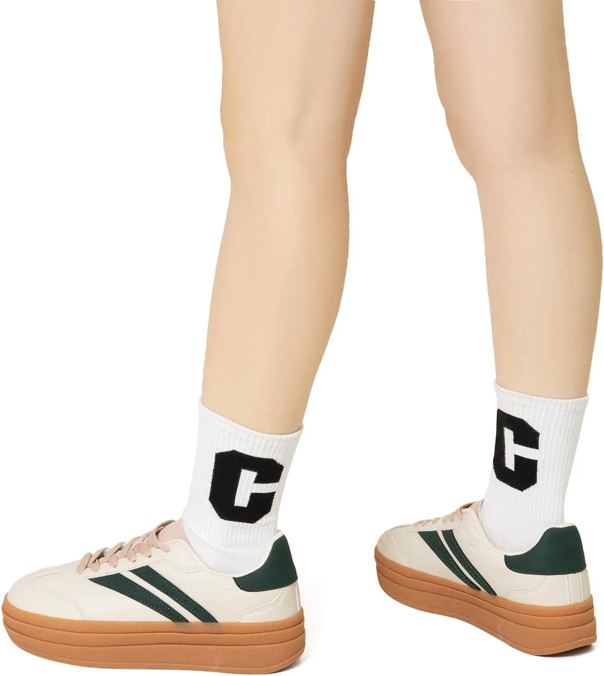 Platform Fashion Sneakers Women's Low-Top Classic Chunky Casual Lace-up Walking Shoes for Lady