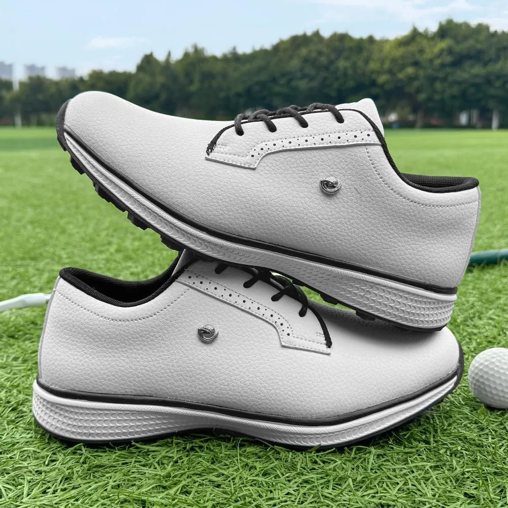 Professional Golf Shoes for Men Classic Comfortable Outdoor Golf Sport Training Sneakers Size 7-15 Non-Slip Golf Trainers Men