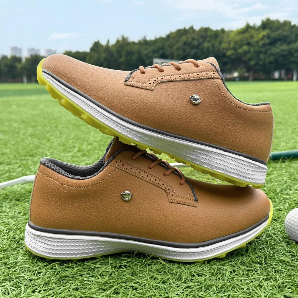 Professional Golf Shoes for Men Classic Comfortable Outdoor Golf Sport Training Sneakers Size 7-15 Non-Slip Golf Trainers Men
