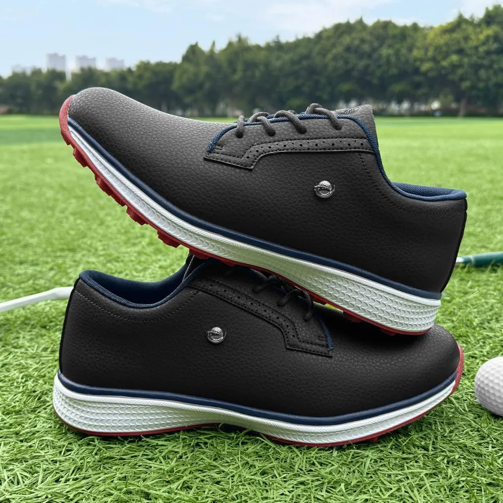 Professional Golf Shoes for Men Classic Comfortable Outdoor Golf Sport Training Sneakers Size 7-15 Non-Slip Golf Trainers Men