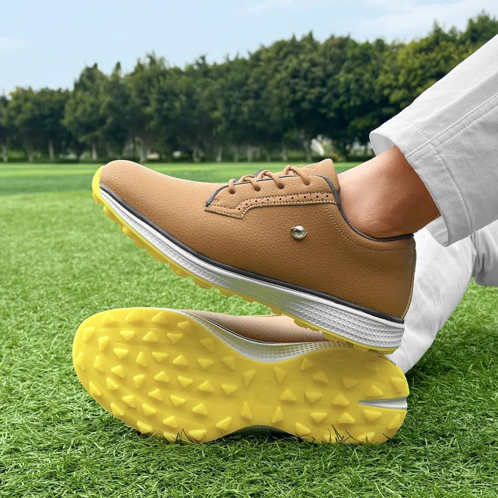 Professional Golf Shoes for Men Classic Comfortable Outdoor Golf Sport Training Sneakers Size 7-15 Non-Slip Golf Trainers Men