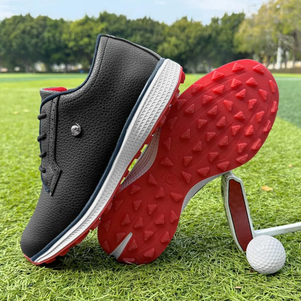 Professional Golf Shoes for Men Classic Comfortable Outdoor Golf Sport Training Sneakers Size 7-15 Non-Slip Golf Trainers Men