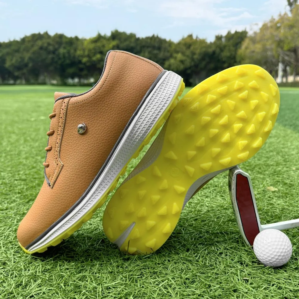 Professional Golf Shoes for Men Classic Comfortable Outdoor Golf Sport Training Sneakers Size 7-15 Non-Slip Golf Trainers Men