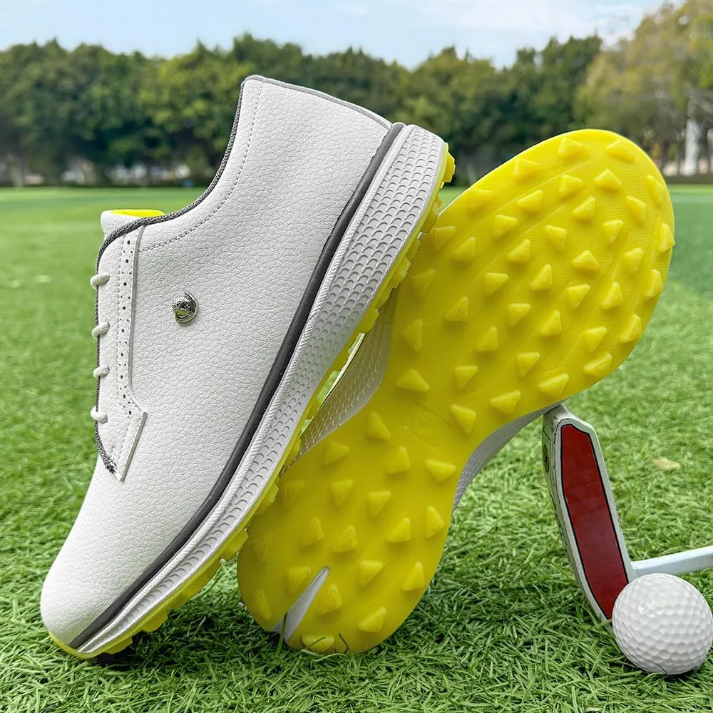 Professional Golf Shoes for Men Classic Comfortable Outdoor Golf Sport Training Sneakers Size 7-15 Non-Slip Golf Trainers Men