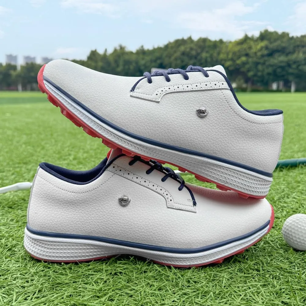 Professional Golf Shoes for Men Classic Comfortable Outdoor Golf Sport Training Sneakers Size 7-15 Non-Slip Golf Trainers Men