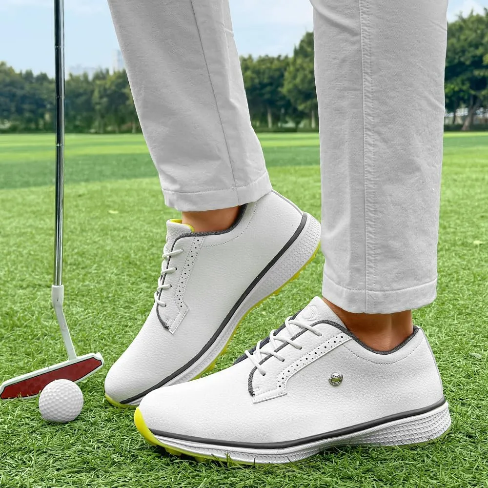 Professional Golf Shoes for Men Classic Comfortable Outdoor Golf Sport Training Sneakers Size 7-15 Non-Slip Golf Trainers Men