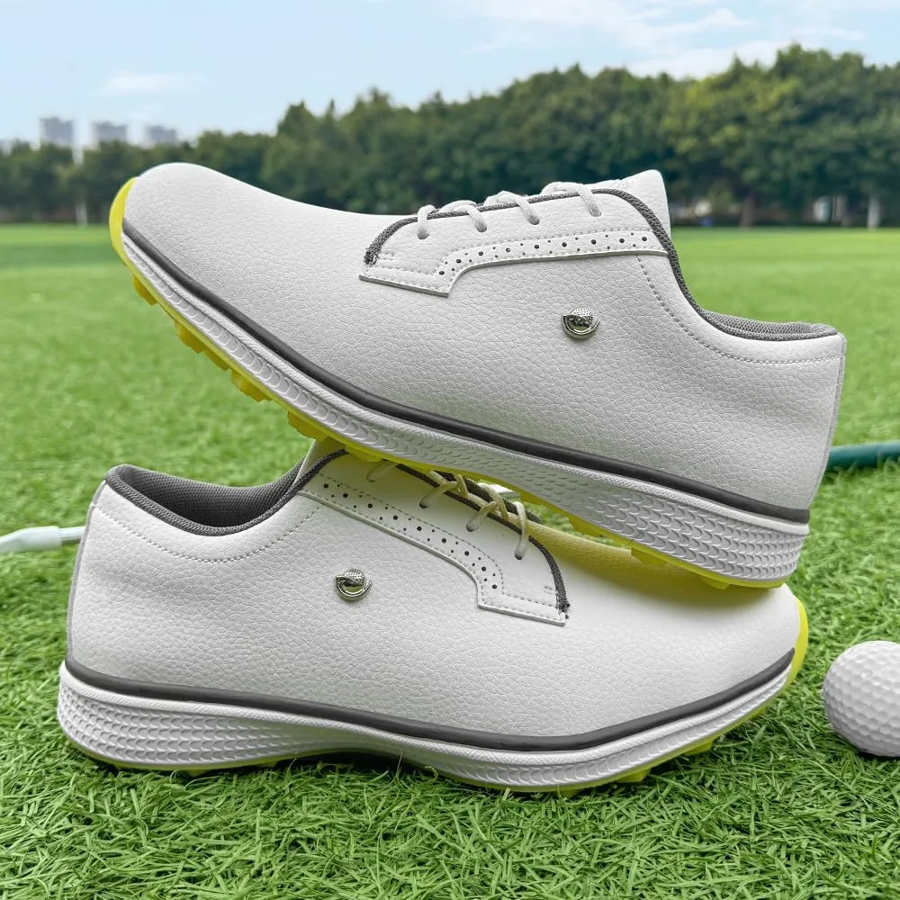 Professional Golf Shoes for Men Classic Comfortable Outdoor Golf Sport Training Sneakers Size 7-15 Non-Slip Golf Trainers Men