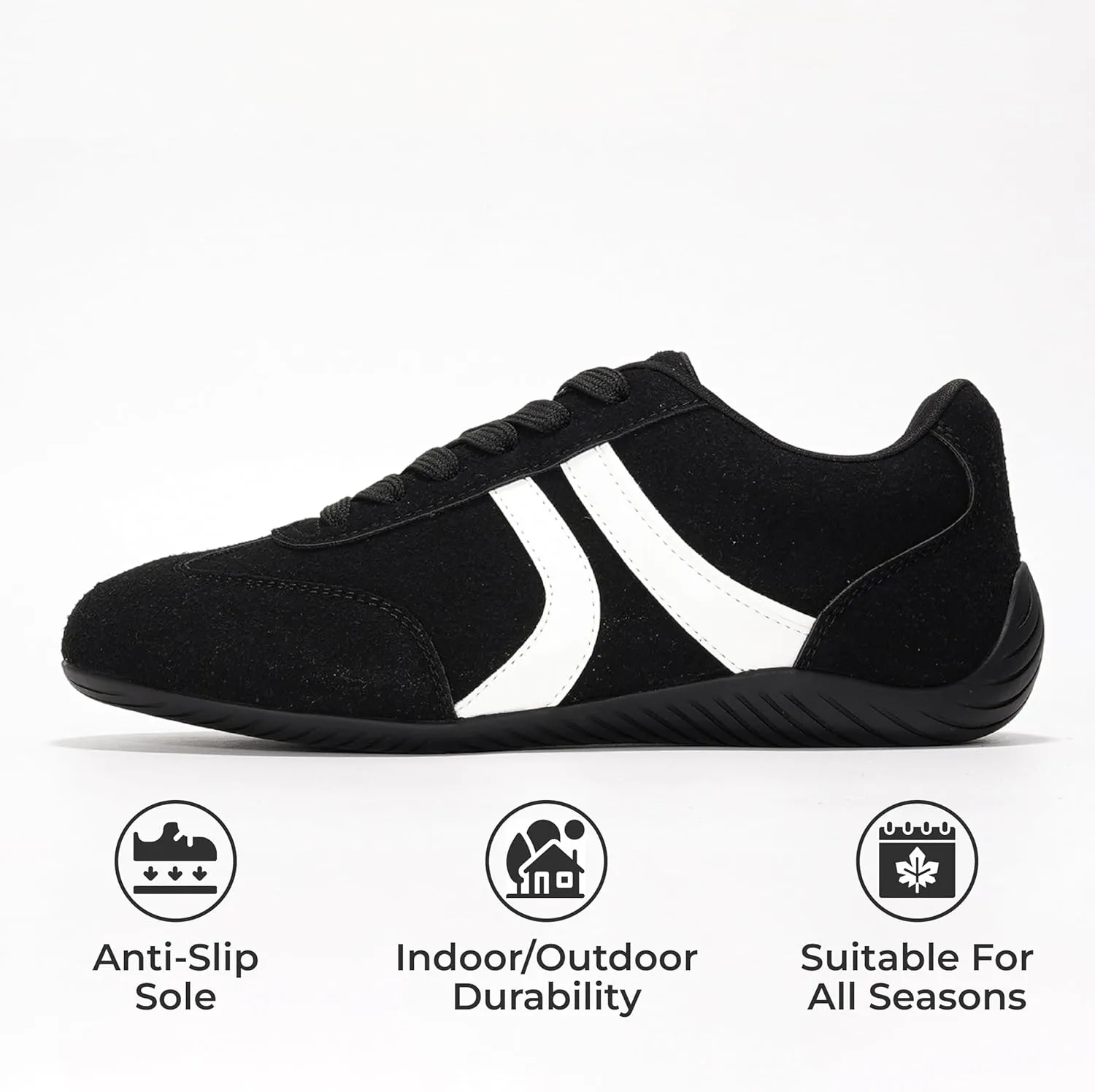 Project Cloud Ballerina Sneakers for Women – Comfortable Lace-Up Womens Shoes with Memory Foam – Lightweight Vegan Leather Women Footwear – All-Day Women's Fashion Sneakers for 2025 (Goal)