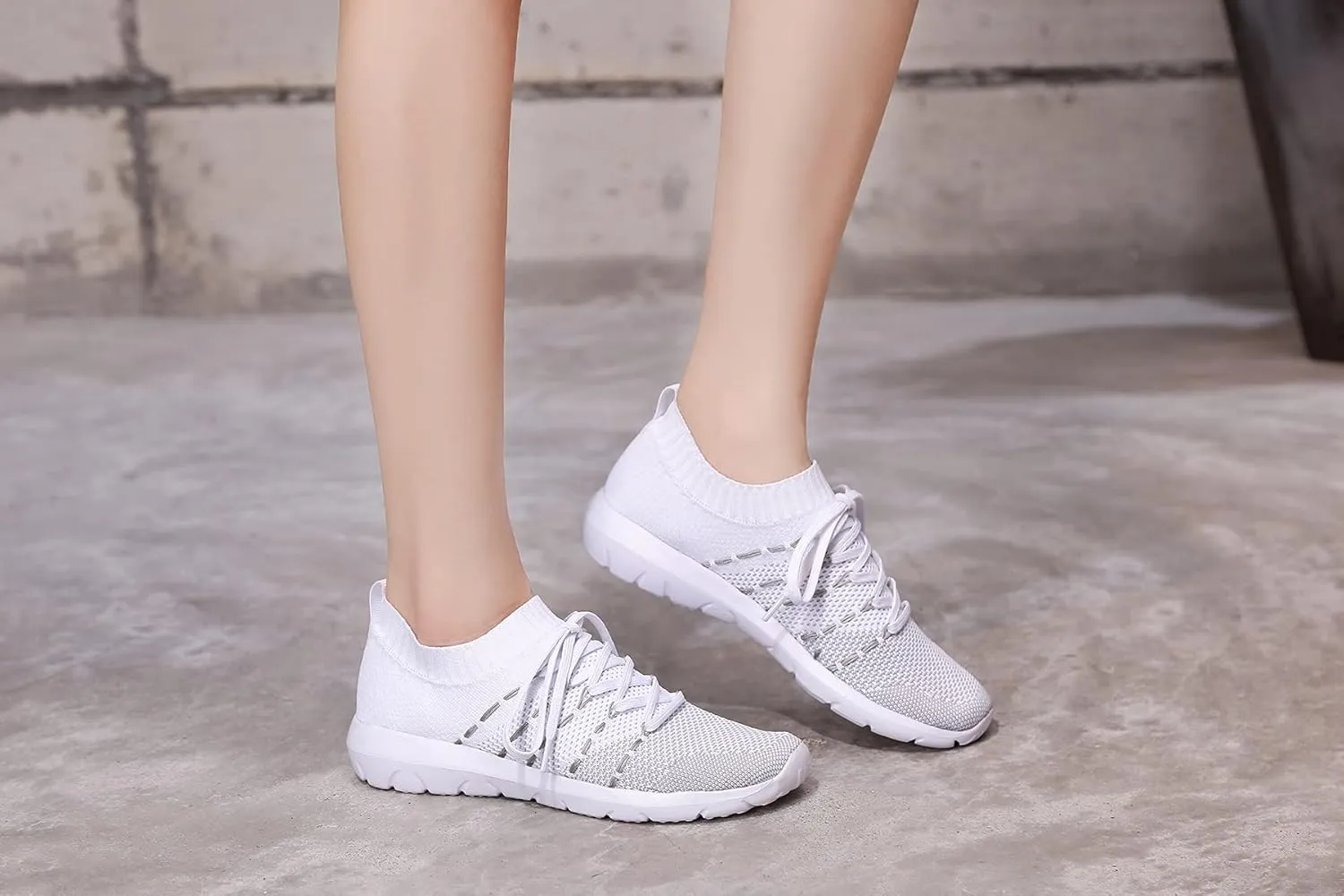 Pt&Hq Comfortable Tennis Running Shoes for Women Lightweight and Slip On Sneakers Casual Women's Walking Shoes