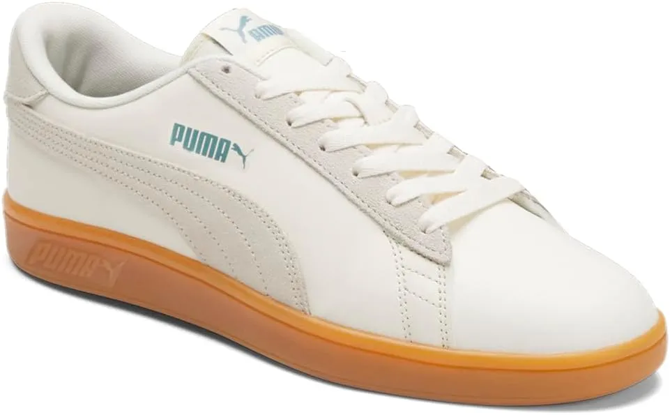 PUMA Mens Smash V2 Preppy Lace Up Sneakers Shoes Casual - White