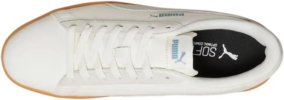 PUMA Mens Smash V2 Preppy Lace Up Sneakers Shoes Casual - White
