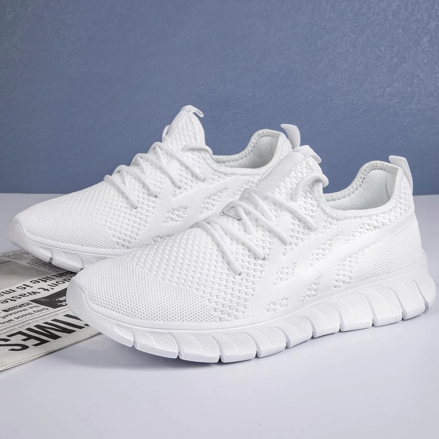 Running Shoes Women Tennis Walking Sneakers Slip On Gym Shoes Non Slip Workout Sneakers for Womens Casual Mesh Footware Fashion Lightweight