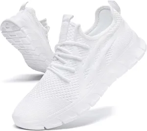 Running Shoes Women Tennis Walking Sneakers Slip On Gym Shoes Non Slip Workout Sneakers for Womens Casual Mesh Footware Fashion Lightweight