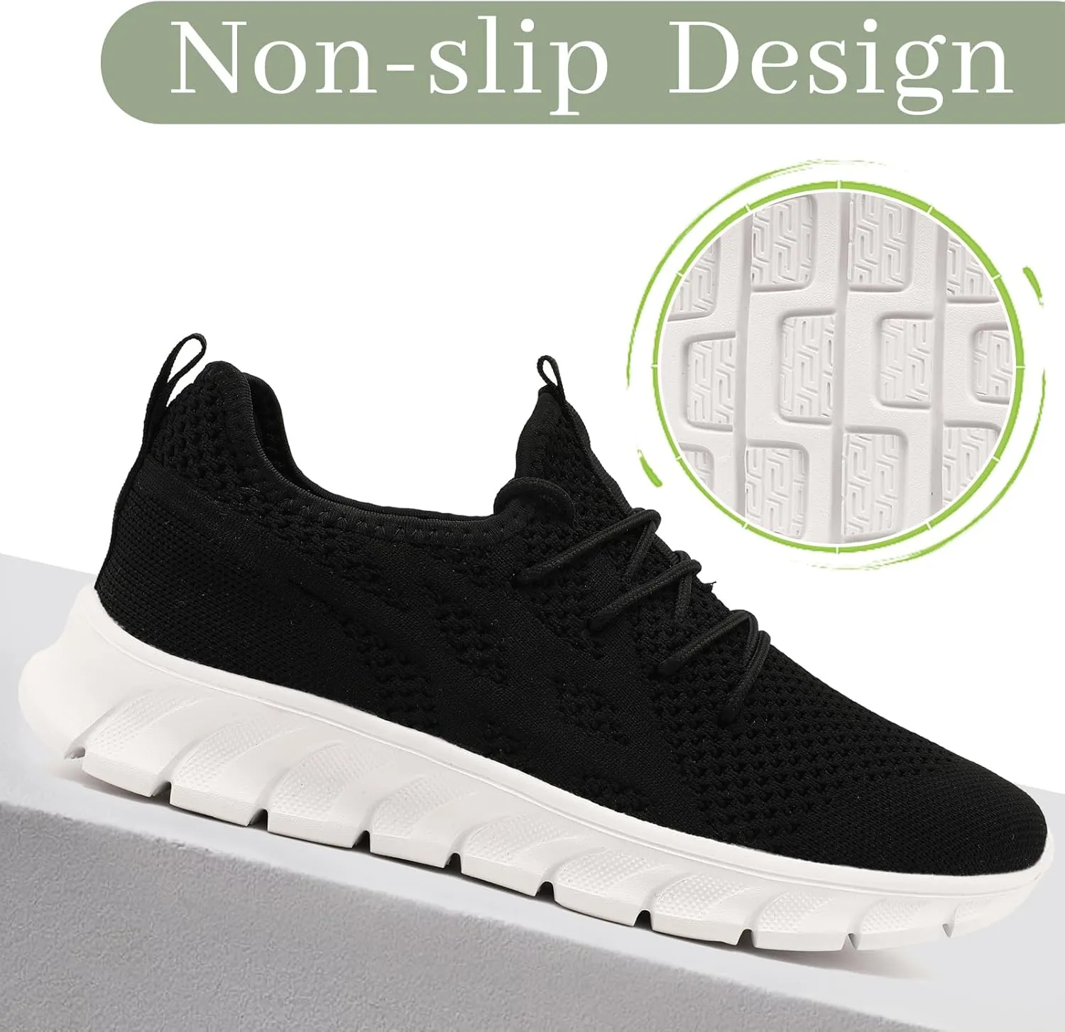 Running Shoes Women Tennis Walking Sneakers Slip On Gym Shoes Non Slip Workout Sneakers for Womens Casual Mesh Footware Fashion Lightweight