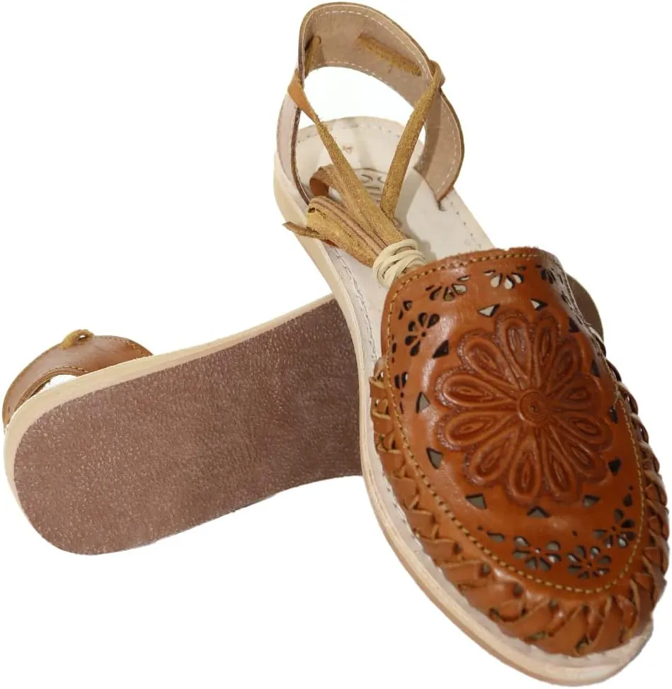 Sandals women Huarache Sandal Colorful Leather Mexican Style Color Shedron 202 Mandala