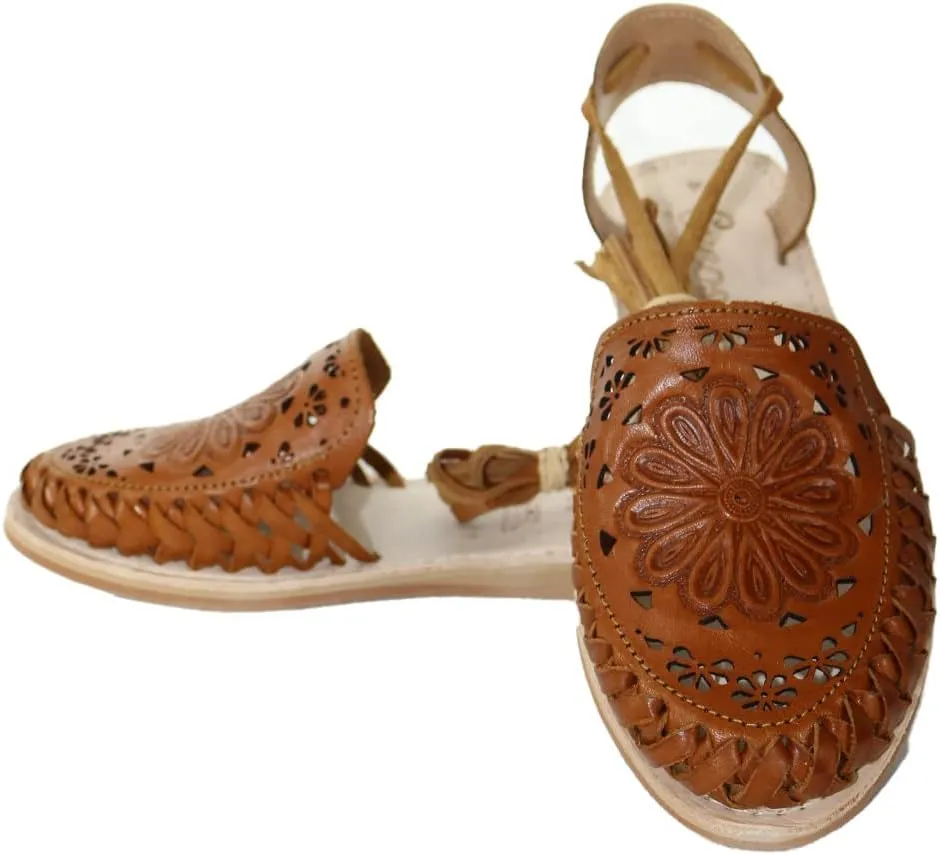 Sandals women Huarache Sandal Colorful Leather Mexican Style Color Shedron 202 Mandala