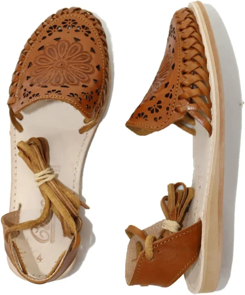 Sandals women Huarache Sandal Colorful Leather Mexican Style Color Shedron 202 Mandala
