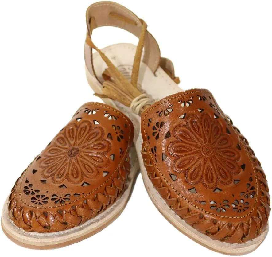 Sandals women Huarache Sandal Colorful Leather Mexican Style Color Shedron 202 Mandala