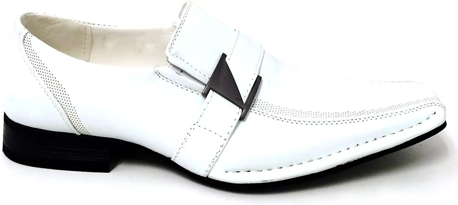 Santoni Men's Dress Shoes Casual Loafers Slip on Buckle Italian Styles