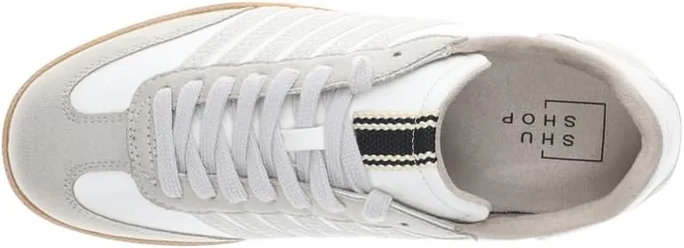 Shu Shop Womens Stevie Lace Up Sneakers Shoes Casual - Beige, White