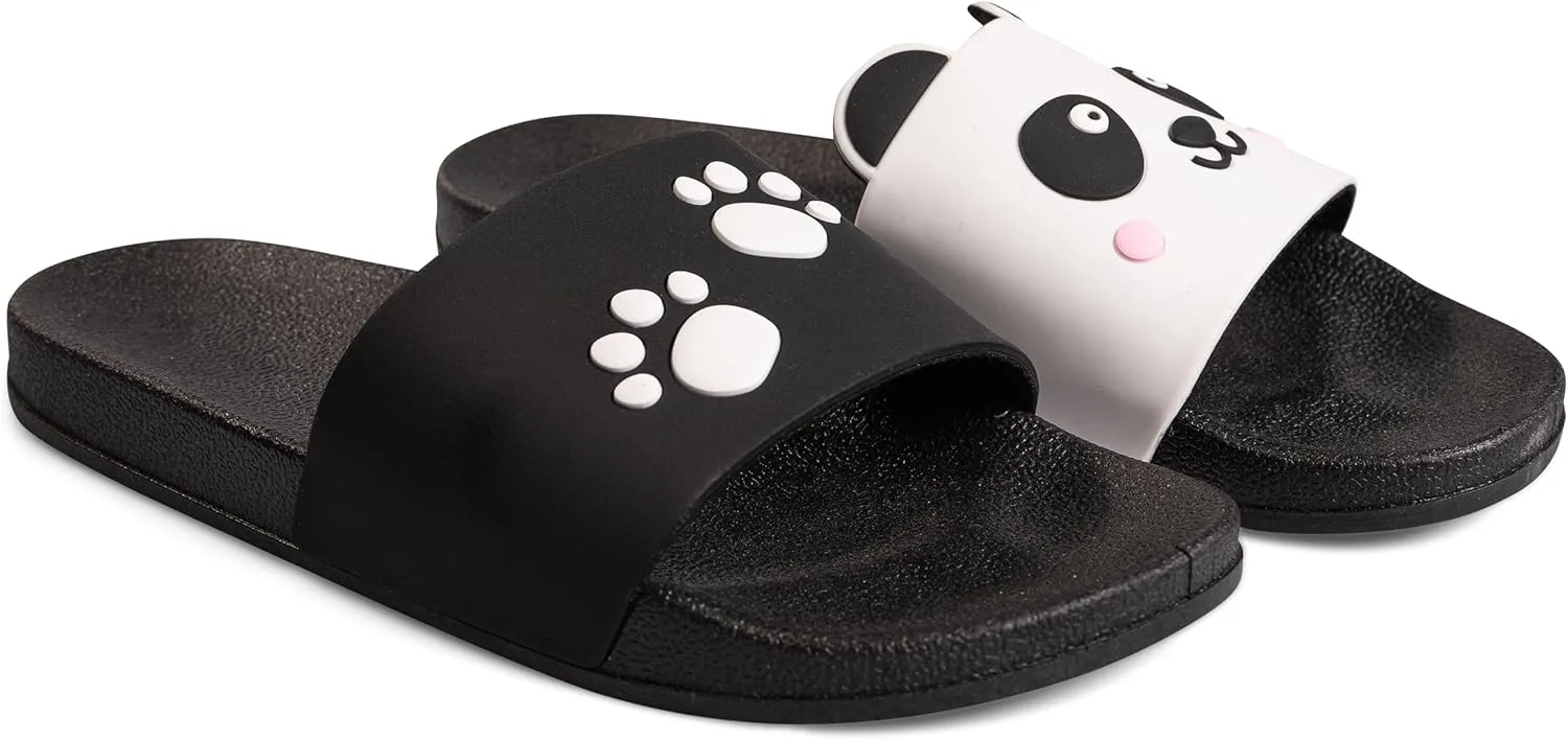 Slides & Slippers for Women, Men & Kids Pool Sandals Funny Designs Books Coffee Party Pizza Fox Bear Llama Clouds Footwear Gift